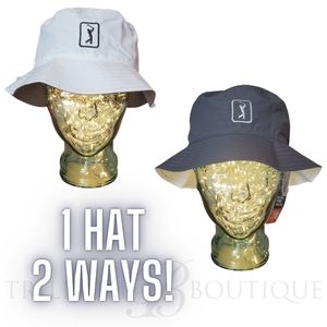 PGA Tour Men's Reversible Bucket Hat - UPF 50+ ONE SIZE NWT